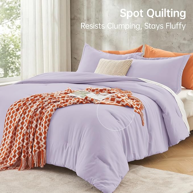 MUXHOMO Queen Comforter Set, All Season Ultra Soft Down Alternative Bedding - Image 5