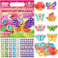 JULEASEL DIY Mirror Mosaic Butterfly Art Craft Kit Girls Toy Gift by JULEASEL