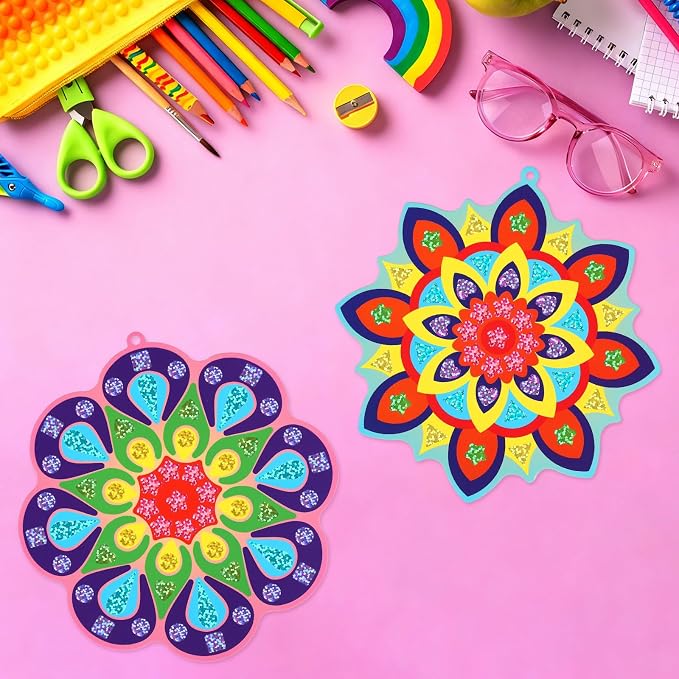 JULEASEL Mirror Mosaic Craft Kit, Mandala Arts & Crafts Gift - Image 5