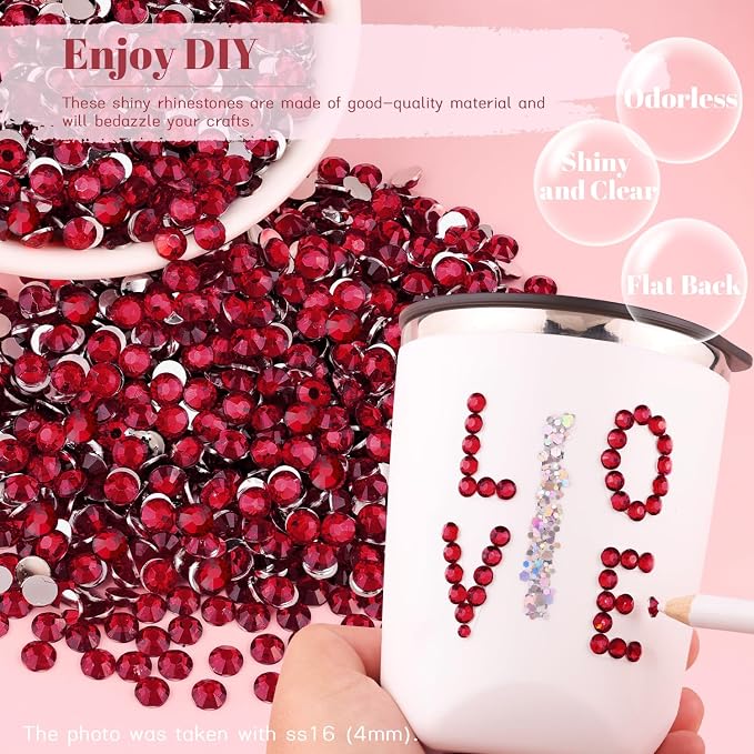 1500PCS 6mm Resin Rhinestones Bulk - Image 4
