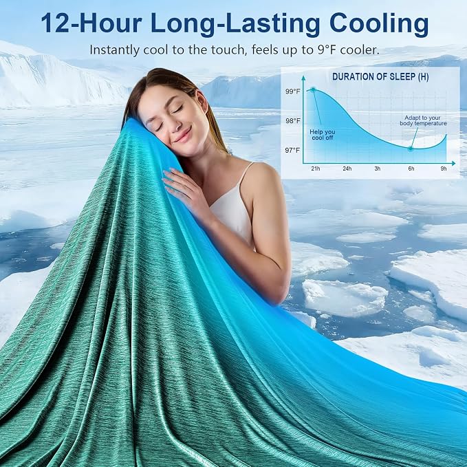 KMUSET Cooling Blanket King Size, Double Sided Summer Cooling Blankets - Image 2