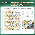 Teacher Graphics Permanent Adhesive Vinyl 10 Sheets 12'' x 10'' | Pen Rules - Image 2