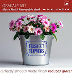 ORACAL 631 Matte Brilliant Blue Vinyl Durable Roll Easy to Weed Permanent - Image 3