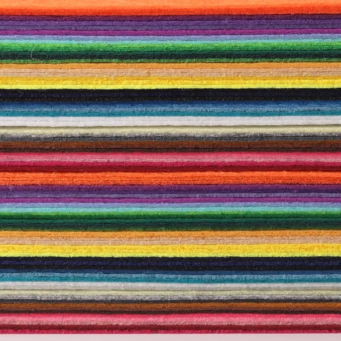 80PCS, 1mm Stiff Felt Fabric Sheets, 40 Assorted Colors, Felt Sheets - Image 3