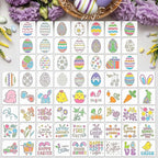 Marspark 66 Pcs Small Stencils for Crafts Reusable 3 Inch Stencils for Painting by Marspark