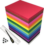 104 Pack Foam Sheets Craft 8.5 x 5.5 x 0.07 inch Eva Color Foam Paper Set by MEARCOOH