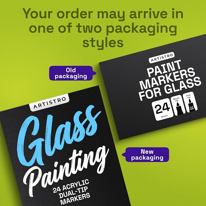 ARTISTRO 24 Glass Acrylic Paint Markers - Image 8