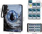9 Pocket Card Binder, 720 Double Sided Pocket Trading Card Binder, Premium PU - Image 2