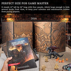 CZYY Faux Leather Dungeon Master Screen, 4-Panel DM Screen - Image 5