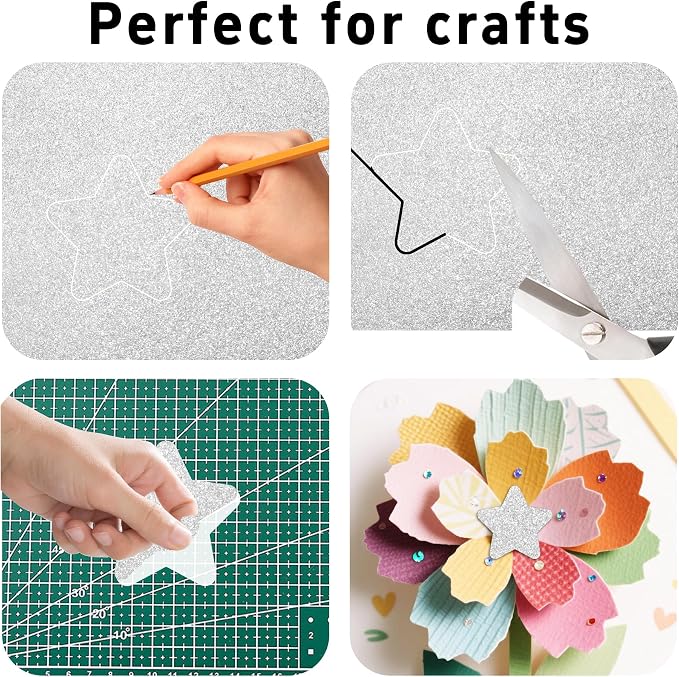 pson 10Pcs 7.8 x 11.8 Inch Shiny Self-Adhesive EVA Foam Sheets - Image 4