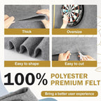 XSEINO Gray Large Felt Fabric 36" X 36 ", 1.4 mm Thick Soft Felt Fabric Sheet - Image 4