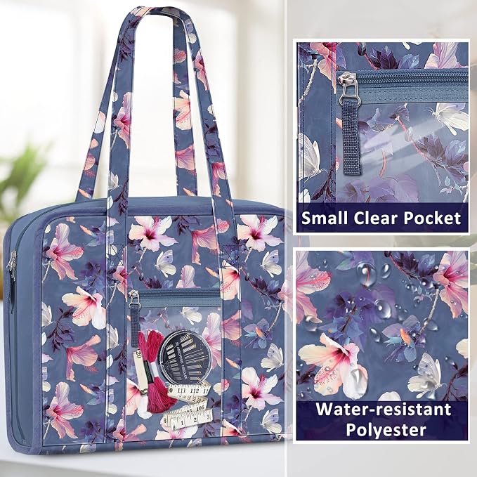 FINPAC Sewing and Craft Supplies Storage Tote, Large Capacity Travel Packing - Image 5