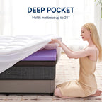 BDEUS Dual Layer 5 Inch Memory Foam Mattress Topper Full Size, 2 Inch Gel - Image 7