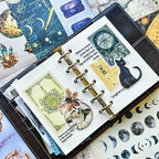 Vintage Astrology Sticker Book & Scrapbook Paper Pad, 40 Inner Pages - Image 5