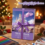 Prudiut Sketch Book 3 Pack, 8.5X11In Violet Spiral Bound Sketch Pad, 50 Sheets - Image 7