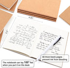 feela 170 Pack Blank Kraft Notebooks, Unlined Sketchbook Mini Cute Note Pad - Image 2