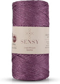 Sensy Premium 2mm 251 Yards Sparkle Polyester Rope 90% Polypropylene 10% by SSENSY