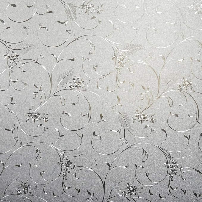 Niviy Summer Window Clings Window Privacy Film Wheat Flower Frosted Windows by Niviy