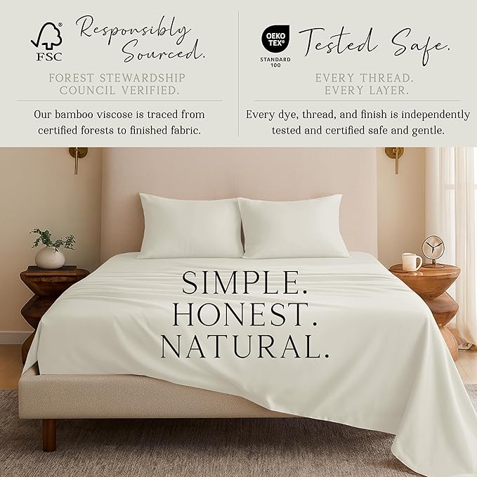 Karissa Mae Cooling Bamboo Viscose Standard Size Pillowcase Set | 100% - Image 4