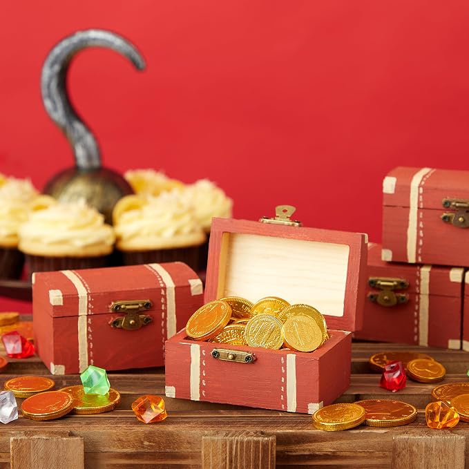 Bright Creations Baby Shower Decorations Mini Unfinished Wooden Treasure Boxes - Image 2