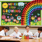 Summer Bulletin Board Classroom Decorations 3D Rainbow Butterfly Floral - Image 4