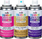 TULIP ColorShot Fabric Spray Paint, 3 Pack Jewel Tone Gem Colors Neon Pink - Image 3