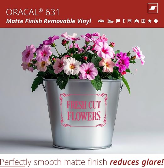 ORACAL 631 Matte Lipstick Pink Vinyl Durable Roll Easy to Weed Permanent - Image 3