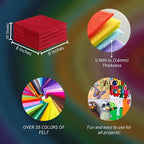 FabricLA Acrylic Felt Sheets for Crafts - Image 3