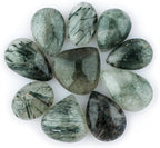 10pcs, Natural Gemstone Cabochon, Wholesale Assorted Flatback Crystals by CRYSTALINES