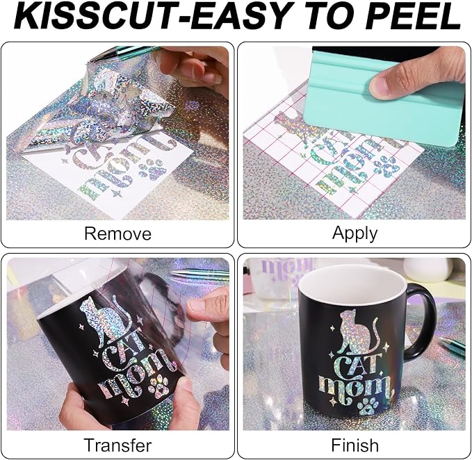 WRAPXPERT Holographic Silver Permanent Vinyl - Image 4