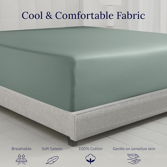 California Design Den Queen Size Fitted Sheet Only - Image 8