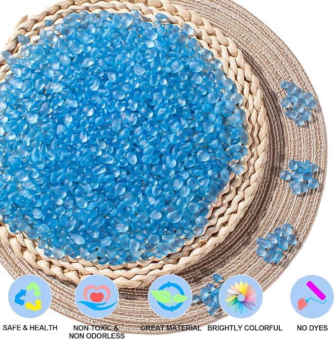 Keedolla Sea Glass Stones Frosted Glass Pebbles Gemstones - Image 3