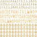 SANNIX Letter Charms, KC Gold by SANNIX