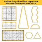 Ruler Grips, Non-Slip Silicone Rings, Quilt Template Grips - Image 5