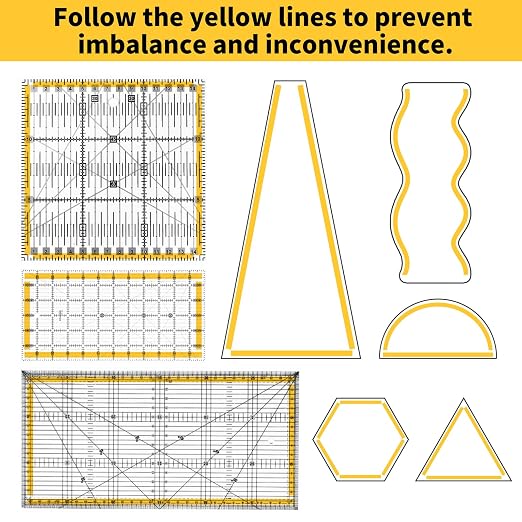 Ruler Grips, Non-Slip Silicone Rings, Quilt Template Grips - Image 5
