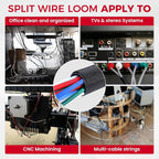 Automotive Wire Sheathing Split Wire Loom Braided Mesh Woven Cable Sleeve - Image 8