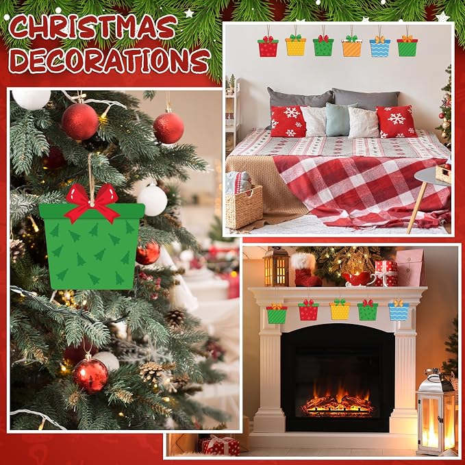 COCHIE Wooden Christmas Ornaments to Paint - Image 4