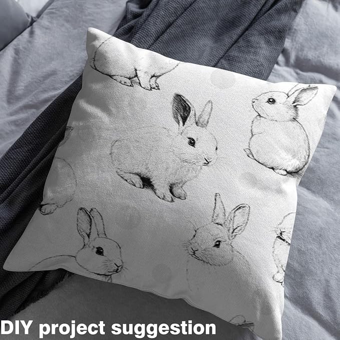 Erosebridal Rabbit Flannel Fabric by The Yard Polkadots Soft Not Stretchy Decor - Image 4