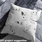 Erosebridal Rabbit Flannel Fabric by The Yard Polkadots Soft Not Stretchy Decor - Image 4