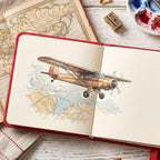 Prudiut Hardcover Pocket Sketchbook, 98lb/160gsm Heavyweight Tiny Sketch Book - Image 7