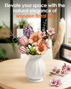 rowood 3D Puzzles for Adults, Mother's Day DIY Wooden Flower Building Set Craft - Image 2