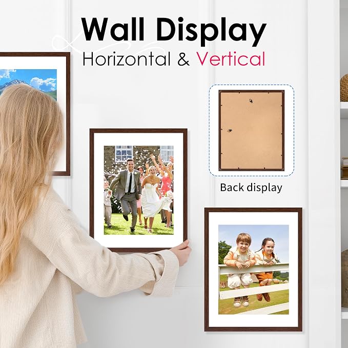 FIXSMITH 11x14 Picture Frame Set of 2, Photo Frame - Image 5