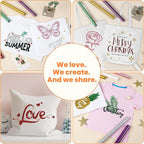 HTVRONT Glitter HTV Vinyl Bundle - Image 2