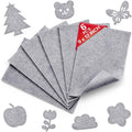 Gray Soft Felt Sheets for Crafts, 1.6mm Thick, Kids' Crafts, DIY Projects by Grainear