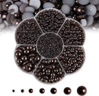 5600PCS Half Round Pearls Flatback Imitation Pearls by MLGDA