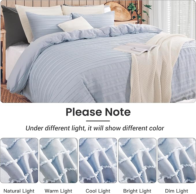 NEXHOME PRO Duvet Cover Full, Soft and Lightweight 100% Washed Microfiber - Image 8