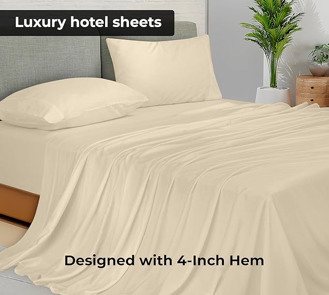 Royale Linens Queen Flat Sheet - Image 2