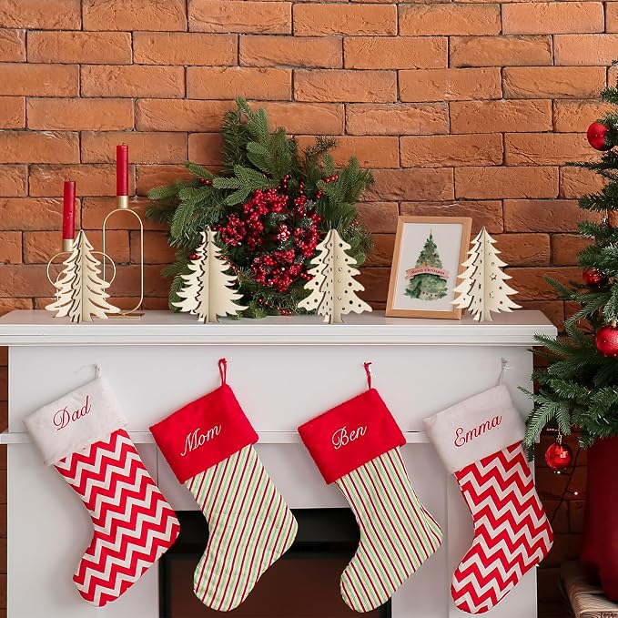 COCHIE DIY 3D Christmas Tree Wood Crafts to Paint, Paintable Unfinished Wooden - Image 7
