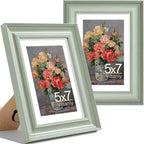 Vittanly 5x7 Picture Frames Set of 2, Ornate Vintage Photo Frame by Vittanly