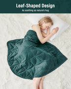 Weighted Lap Blanket 7 lbs for Adults, Luxury Soft Small Weighted Blanket - Image 2
